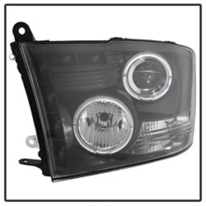Spyder Dodge Ram 1500 09-14 10-14 Projector Headlights Halogen- LED Halo LED - Blk PRO-YD-DR09-HL-BK - Bull Strap