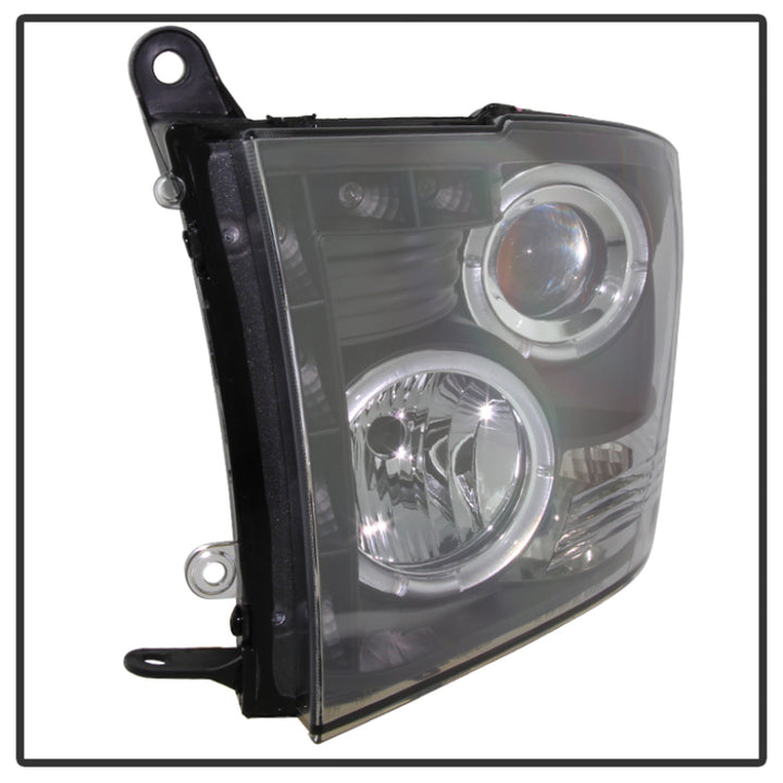 Spyder Dodge Ram 1500 09-14 10-14 Projector Headlights Halogen- LED Halo LED - Blk PRO-YD-DR09-HL-BK - Bull Strap