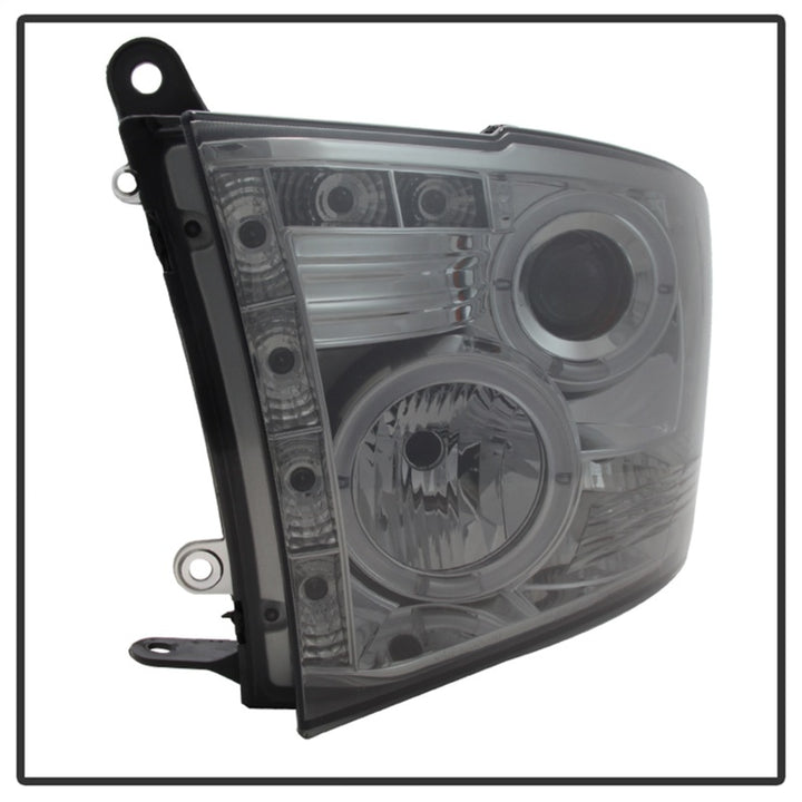 Spyder Dodge Ram 1500 09-14 10-14 Projector Headlights Halogen- LED Halo LED- Smke PRO-YD-DR09-HL-SM - Bull Strap