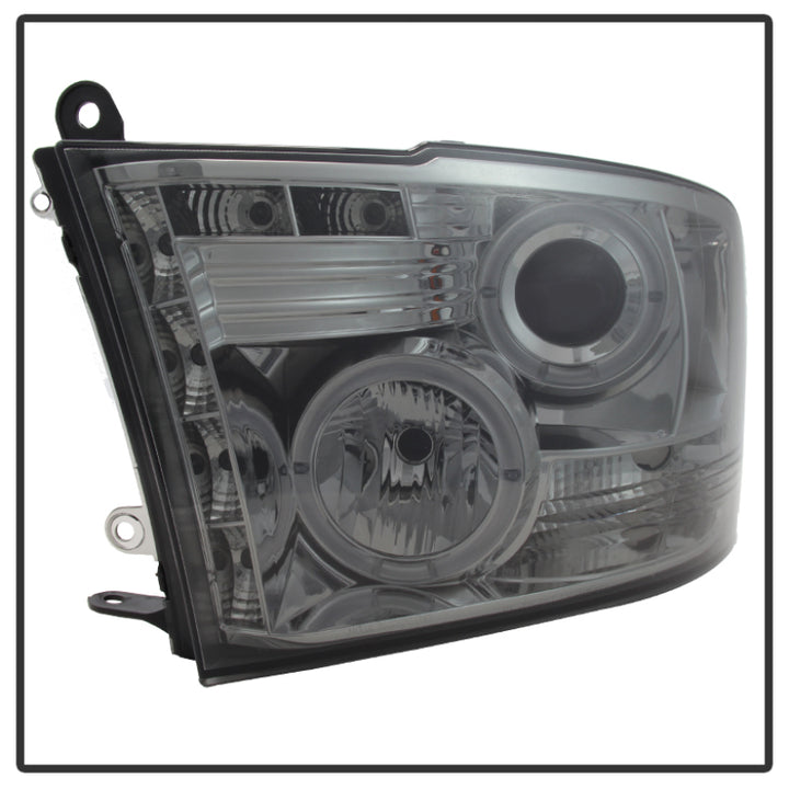 Spyder Dodge Ram 1500 09-14 10-14 Projector Headlights Halogen- LED Halo LED- Smke PRO-YD-DR09-HL-SM - Bull Strap