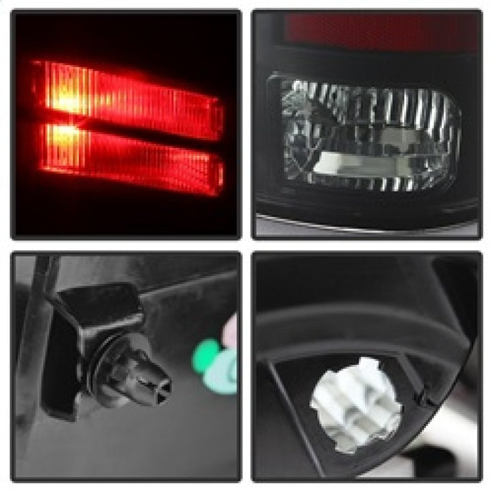Spyder Dodge Ram 1500 09-14 LED Tail Lights Incandescent- Blk Smke ALT-YD-DRAM09-LED-BSM - Bull Strap