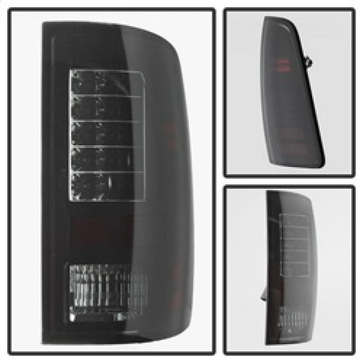 Spyder Dodge Ram 1500 09-14 LED Tail Lights Incandescent- Blk Smke ALT-YD-DRAM09-LED-BSM - Bull Strap