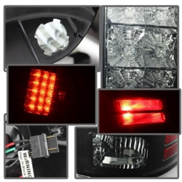 Spyder Dodge Ram 1500 09-14 LED Tail Lights Incandescent- Blk Smke ALT-YD-DRAM09-LED-BSM - Bull Strap