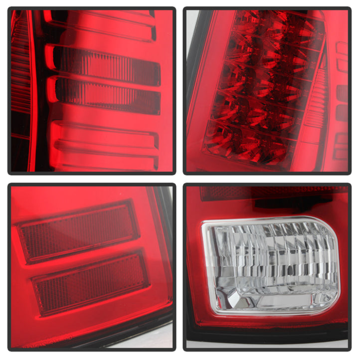 Spyder Dodge Ram 1500 13-14 13-14 LED Tail Lights LED Model only - Red Clear ALT-YD-DRAM13-LED-RC - Bull Strap