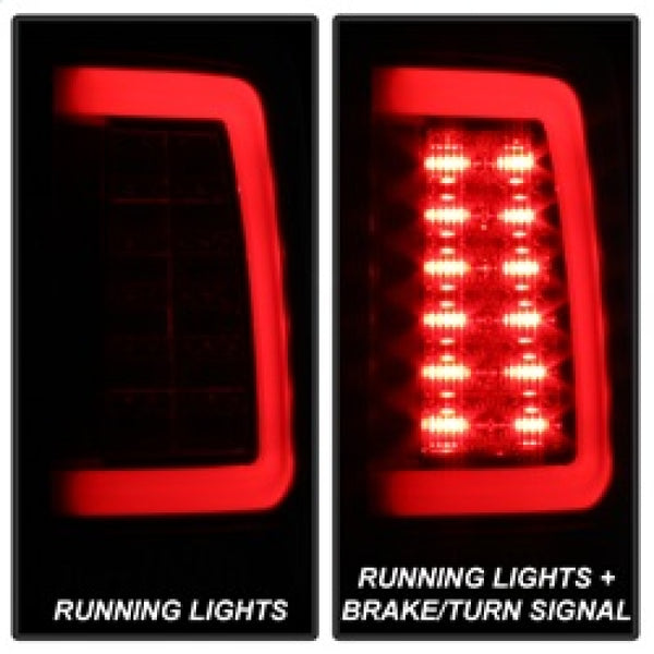 Spyder Dodge Ram 2013-2014 Light Bar LED Tail Lights - Black ALT-YD-DRAM13V2-LED-BK - Bull Strap