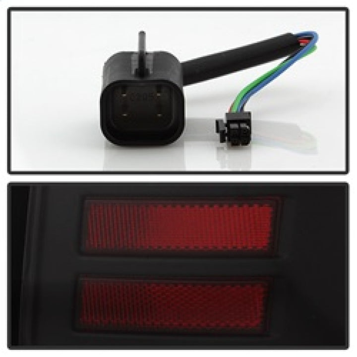 Spyder Dodge Ram 2013-2014 Light Bar LED Tail Lights - Black ALT-YD-DRAM13V2-LED-BK - Bull Strap