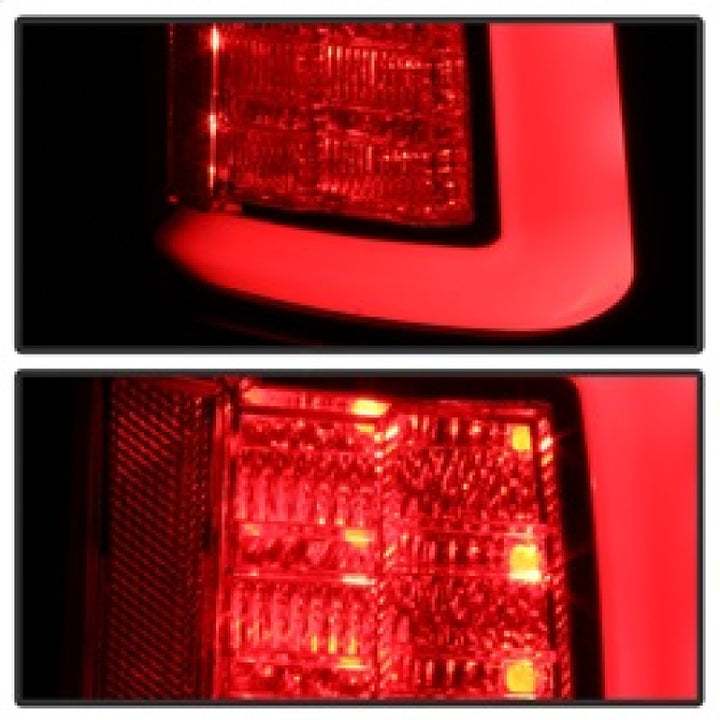 Spyder Dodge Ram 2013-2014 Light Bar LED Tail Lights - Black ALT-YD-DRAM13V2-LED-BK - Bull Strap