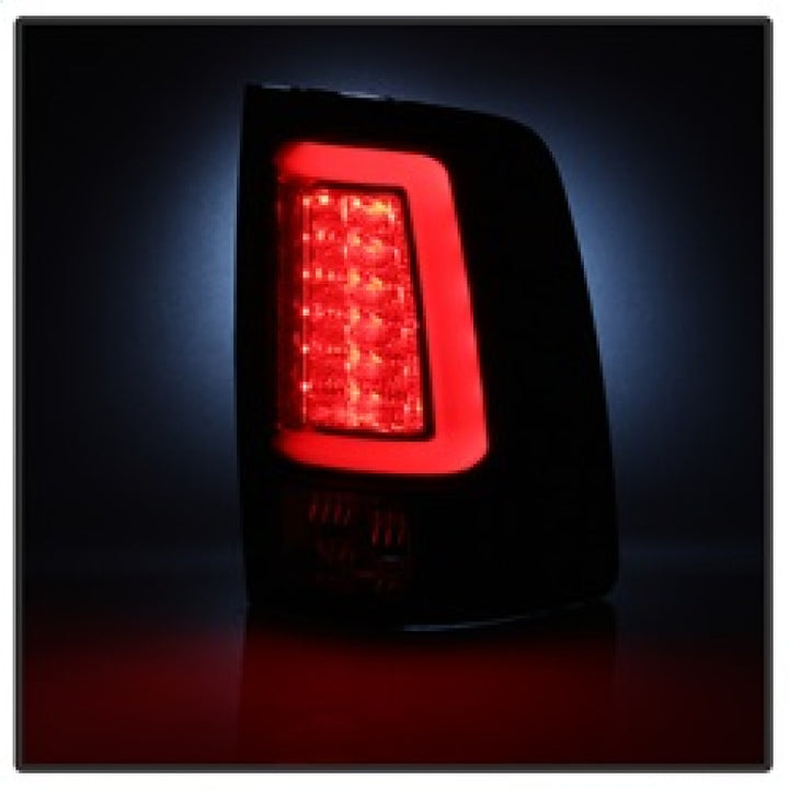 Spyder Dodge Ram 2013-2014 Light Bar LED Tail Lights - Black ALT-YD-DRAM13V2-LED-BK - Bull Strap