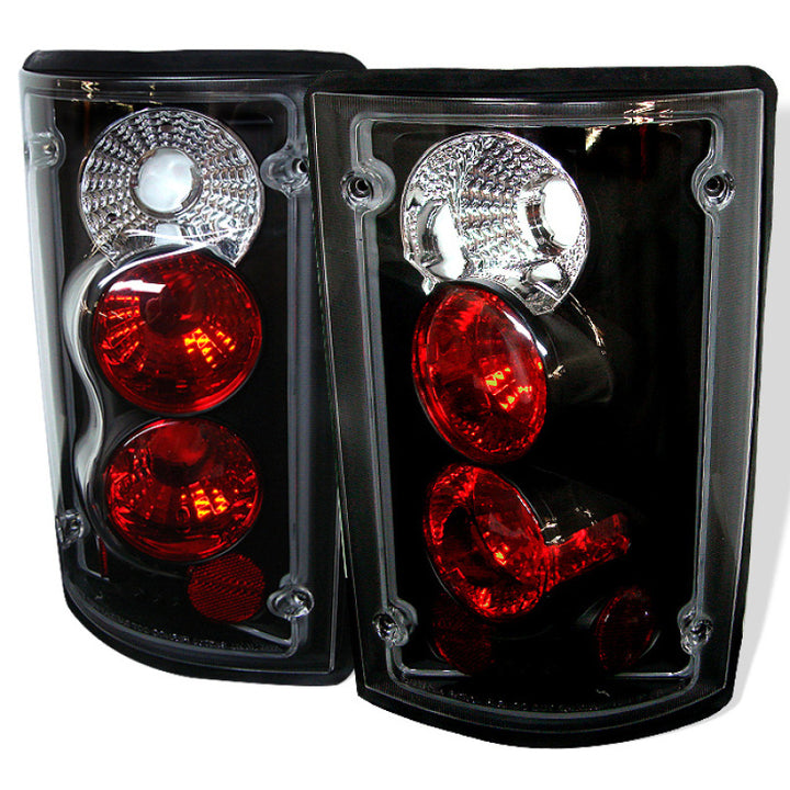 Spyder Ford Excursion 00-06/Econoline 150/250/350/450/550 95-06 Euro Tail Lights Blk ALT-YD-FEC00-BK - Bull Strap