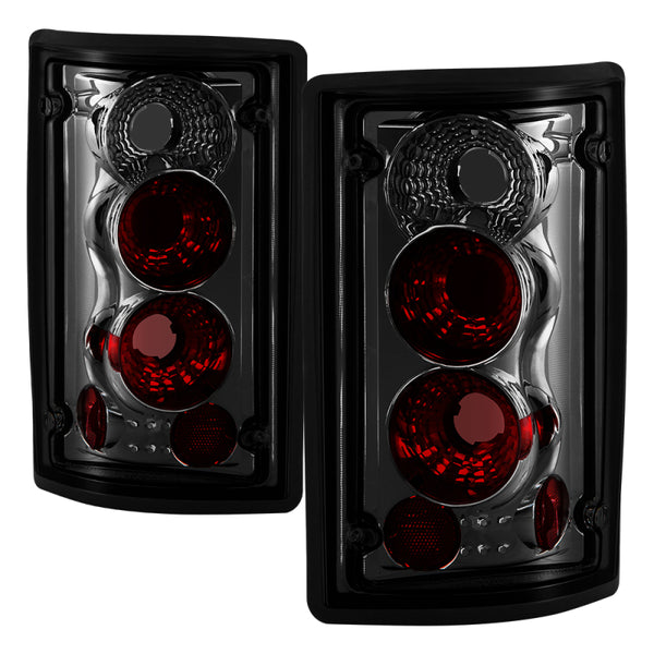Spyder Ford Excursion 00-06/Econoline 150/250/350/450/550 95-06 Euro Tail Lights Smk ALT-YD-FEC00-SM - Bull Strap