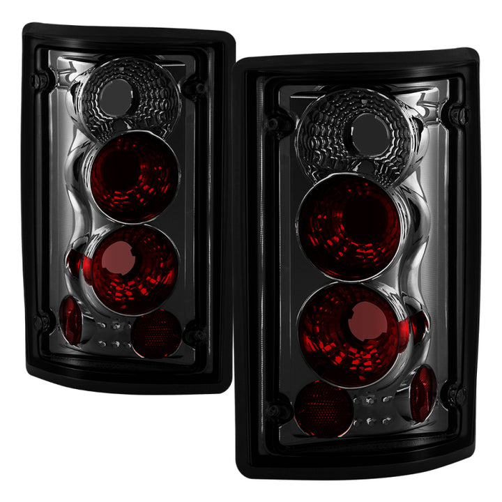 Spyder Ford Excursion 00-06/Econoline 150/250/350/450/550 95-06 Euro Tail Lights Smk ALT-YD-FEC00-SM - Bull Strap