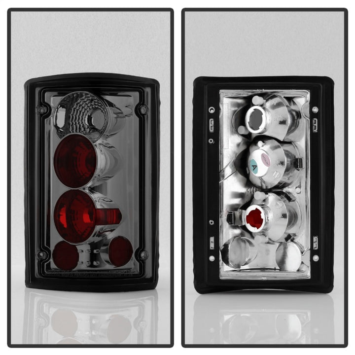 Spyder Ford Excursion 00-06/Econoline 150/250/350/450/550 95-06 Euro Tail Lights Smk ALT-YD-FEC00-SM - Bull Strap