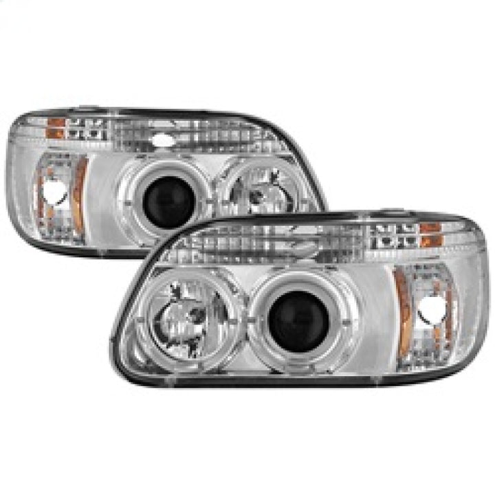 Spyder Ford Explorer 95-01 1PC Projector Headlights LED Halo Chrm PRO-YD-FEXP95-HL-1PC-C - Bull Strap