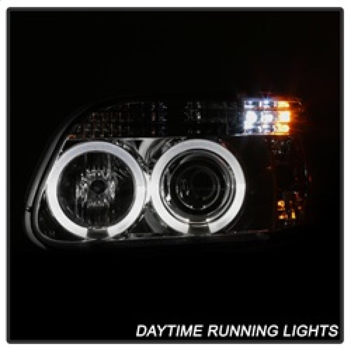 Spyder Ford Explorer 95-01 1PC Projector Headlights LED Halo Chrm PRO-YD-FEXP95-HL-1PC-C - Bull Strap