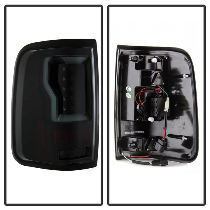 Spyder Ford F150 04-08 Styleside Tail Light V2 - LED - Black Smoke ALT-YD-FF15004V2-LBLED-BSM - Bull Strap