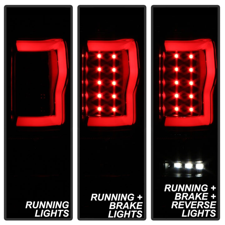 Spyder Ford F150 04-08 Styleside Tail Light V2 - LED - Black Smoke ALT-YD-FF15004V2-LBLED-BSM - Bull Strap