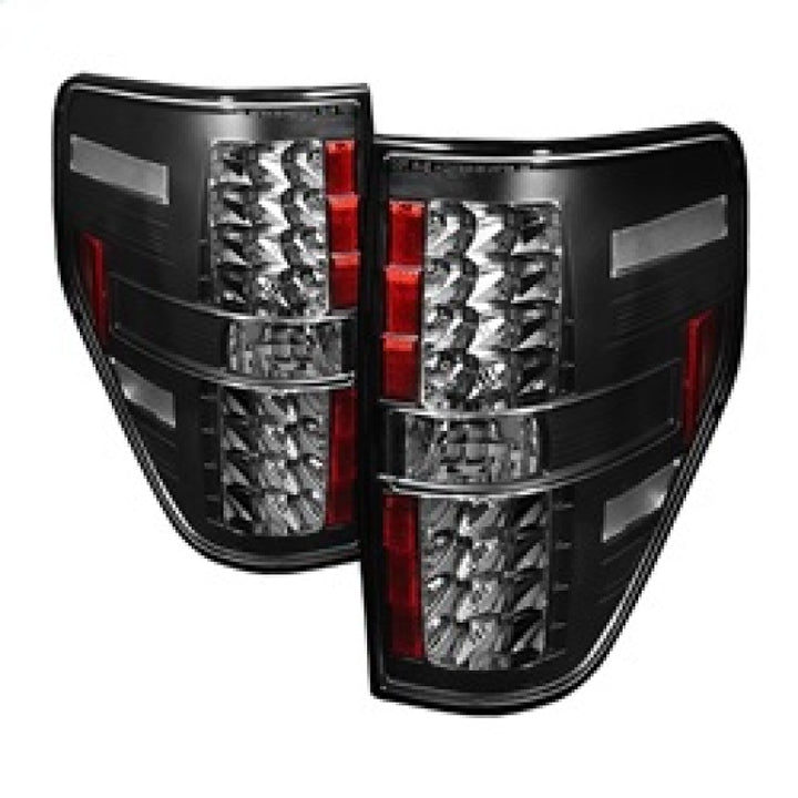 Spyder Ford F150 09-14 LED Tail Lights Black ALT-YD-FF15009-LED-BK - Bull Strap