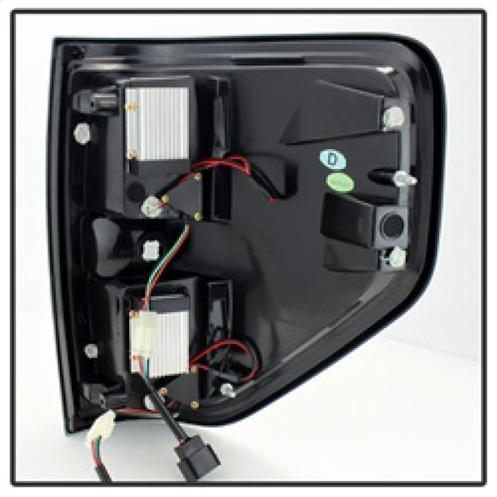 Spyder Ford F150 09-14 LED Tail Lights Black Smoke ALT-YD-FF15009-LED-BSM - Bull Strap