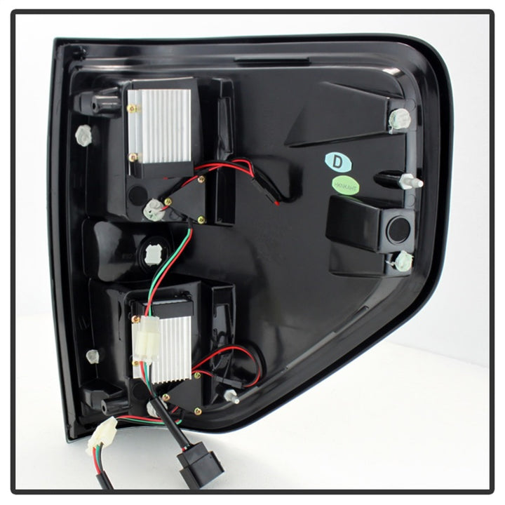 Spyder Ford F150 09-14 LED Tail Lights Black Smoke ALT-YD-FF15009-LED-BSM - Bull Strap