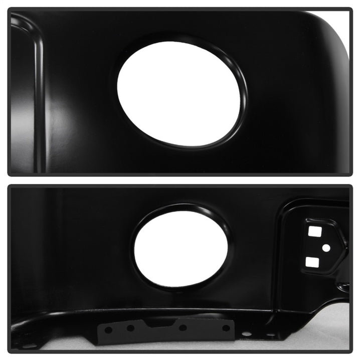 Spyder Ford F150 09-14 w/Fog Light Hole Front Bumper - Black (OEM # 9L3Z17757DPTM) - Bull Strap