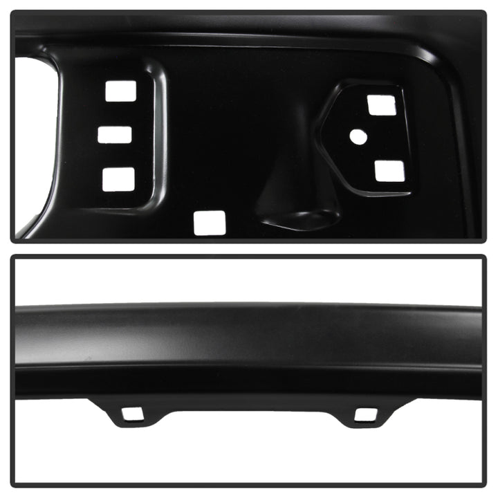 Spyder Ford F150 09-14 w/Fog Light Hole Front Bumper - Black (OEM # 9L3Z17757DPTM) - Bull Strap