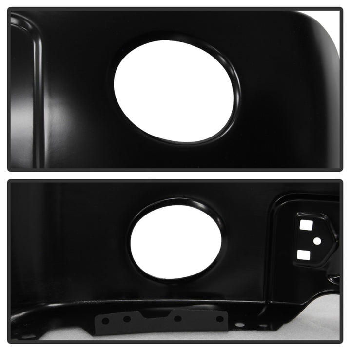 Spyder Ford F150 09-14 w/Fog Light Hole Front Bumper - Black (OEM # 9L3Z17757DPTM) - Bull Strap