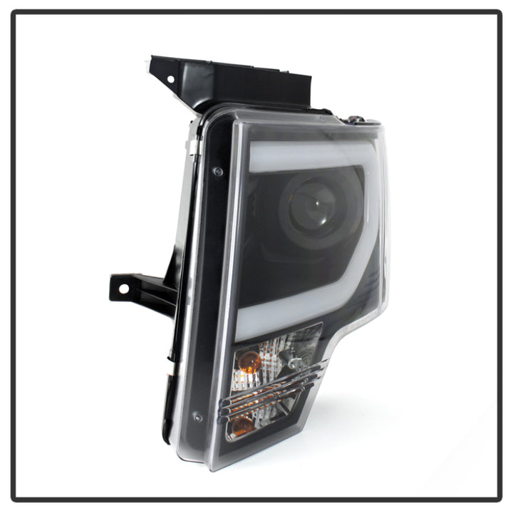 Spyder Ford F150 13-14 Projector Factory Xenon Model- Light Bar DRL Blk PRO-YD-FF15013-LBDRL-HID-BK - Bull Strap