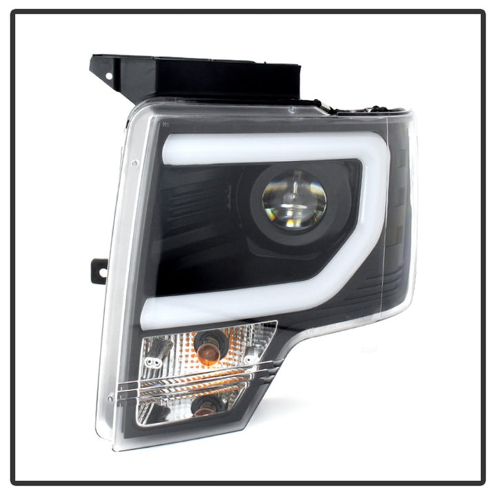 Spyder Ford F150 13-14 Projector Factory Xenon Model- Light Bar DRL Blk PRO-YD-FF15013-LBDRL-HID-BK - Bull Strap