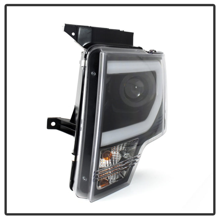 Spyder Ford F150 13-14 Projector Factory Xenon Model- Light Bar DRL Blk PRO-YD-FF15013-LBDRL-HID-BK - Bull Strap