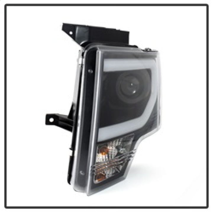 Spyder Ford F150 13-14 Projector Factory Xenon Model- Light Bar DRL Blk PRO-YD-FF15013-LBDRL-HID-BK - Bull Strap