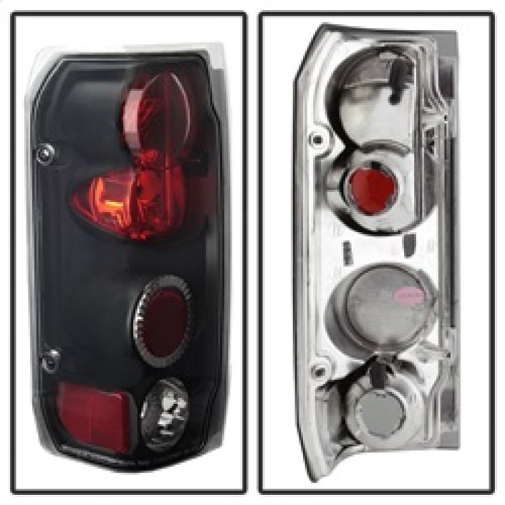Spyder Ford F150 87-96/Ford Bronco 88-96 Euro Style Tail Lights Black ALT-YD-FF15089-BK - Bull Strap