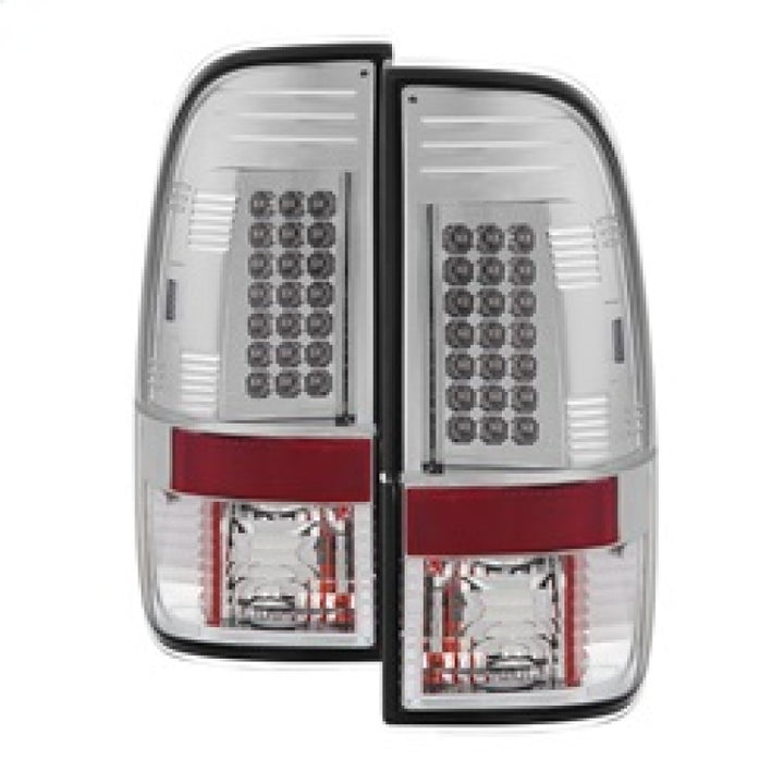 Spyder Ford F150 side 97-03/F250/350/450 Super Duty 99-07 LED Tail Lights Chrm ALT-YD-FF15097-LED-C - Bull Strap