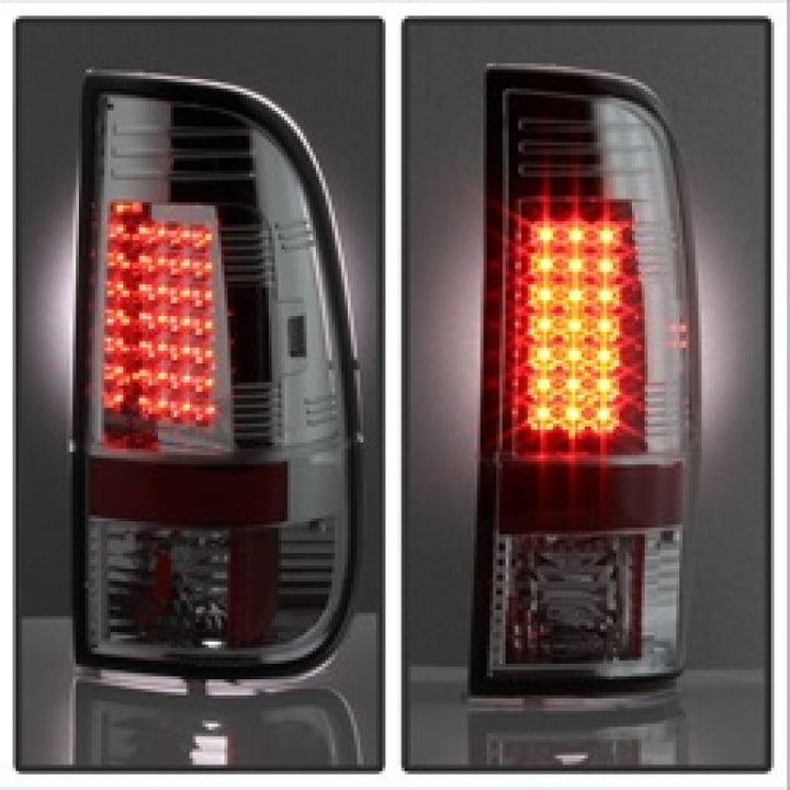 Spyder Ford F150 side 97-03/F250/350/450 Super Duty 99-07 LED Tail Lights Chrm ALT-YD-FF15097-LED-C - Bull Strap