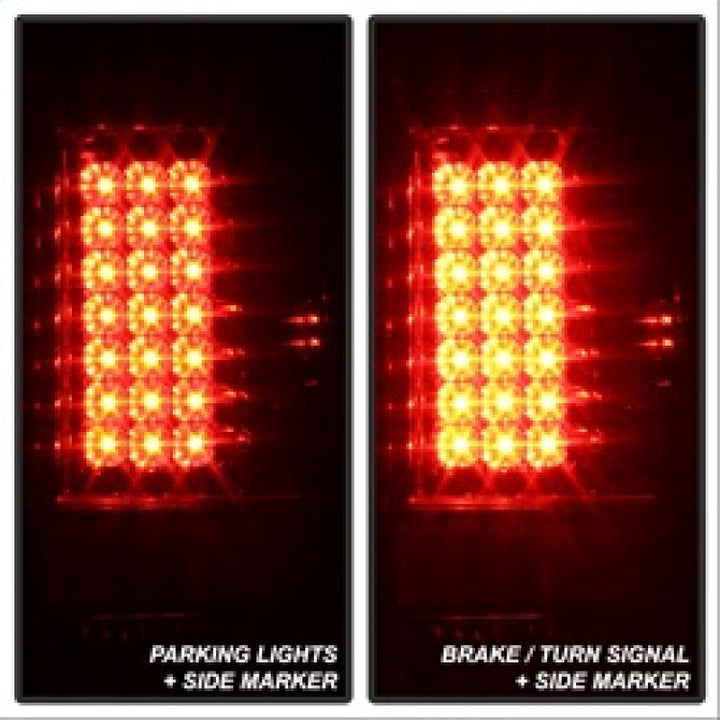 Spyder Ford F150 side 97-03/F250/350/450 Super Duty 99-07 LED Tail Lights Chrm ALT-YD-FF15097-LED-C - Bull Strap