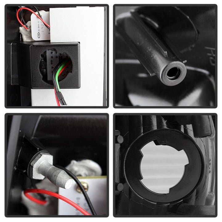 Spyder Ford F150 side 97-03/F250 Super Duty 99-07 LED Tail Lights Blk Smke ALT-YD-FF15097-LED-BSM - Bull Strap