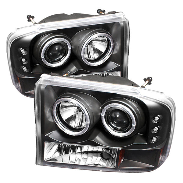 Spyder Ford F250 Super Duty 99-04 Projector Version 2 LED Halo LED Blk PRO-YD-FF25099-1P-G2-BK - Bull Strap