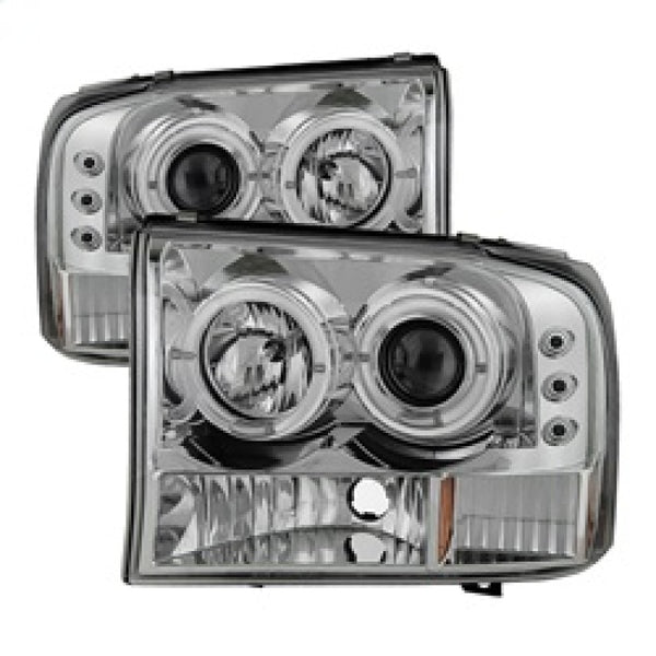 Spyder Ford F250 Super Duty 99-04 Projector Version 2 LED Halo LED Chrm PRO-YD-FF25099-1P-G2-C - Bull Strap