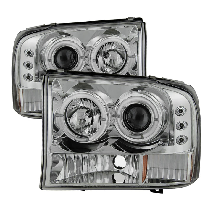 Spyder Ford F250 Super Duty 99-04 Projector Version 2 LED Halo LED Chrm PRO-YD-FF25099-1P-G2-C - Bull Strap