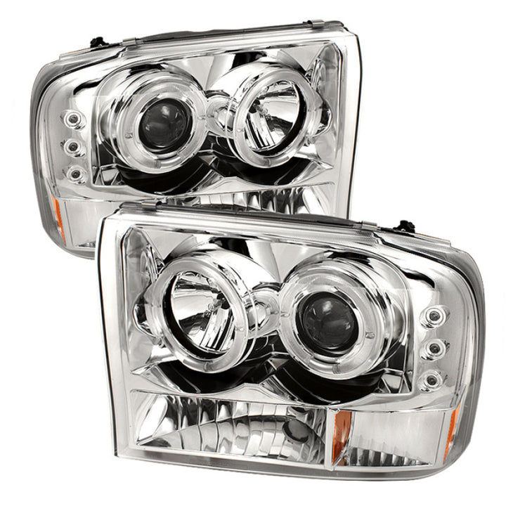 Spyder Ford F250 Super Duty 99-04 Projector Version 2 LED Halo LED Chrm PRO-YD-FF25099-1P-G2-C - Bull Strap