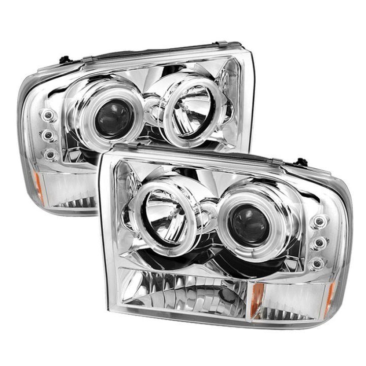 Spyder Ford F250 Super Duty 99-04 Projector Version 2 LED Halo LED Chrm PRO-YD-FF25099-1P-G2-C - Bull Strap