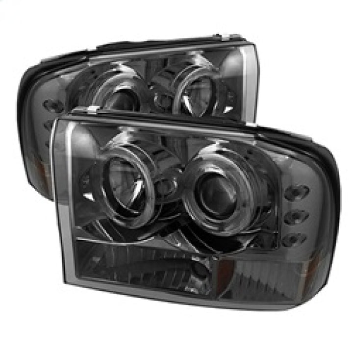 Spyder Ford F250 Super Duty 99-04 Projector Version 2 LED Halo LED Smke PRO-YD-FF25099-1P-G2-SM - Bull Strap