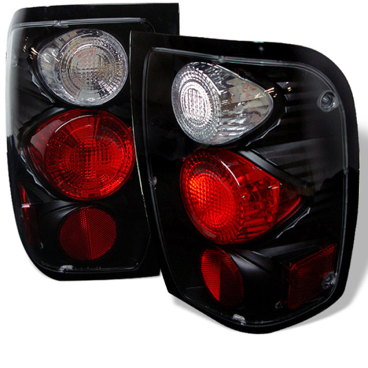 Spyder Ford Ranger 98-00 Euro Style Tail Lights Black ALT-YD-FR98-BK - Bull Strap