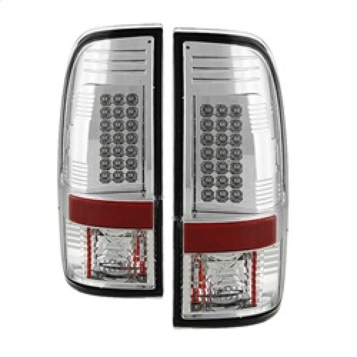 Spyder Ford Super Duty 08-15 LED Tail Lights Chrome ALT-YD-FS07-LED-C - Bull Strap