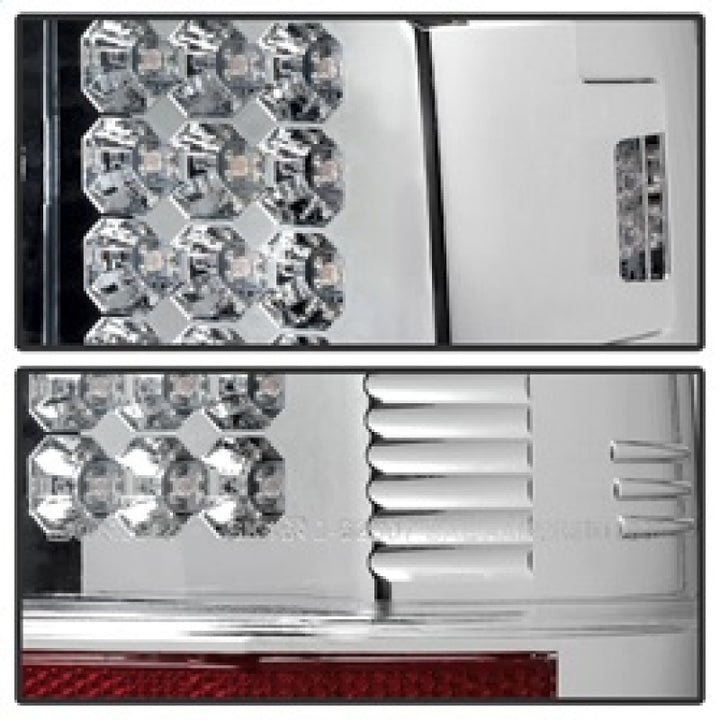 Spyder Ford Super Duty 08-15 LED Tail Lights Chrome ALT-YD-FS07-LED-C - Bull Strap