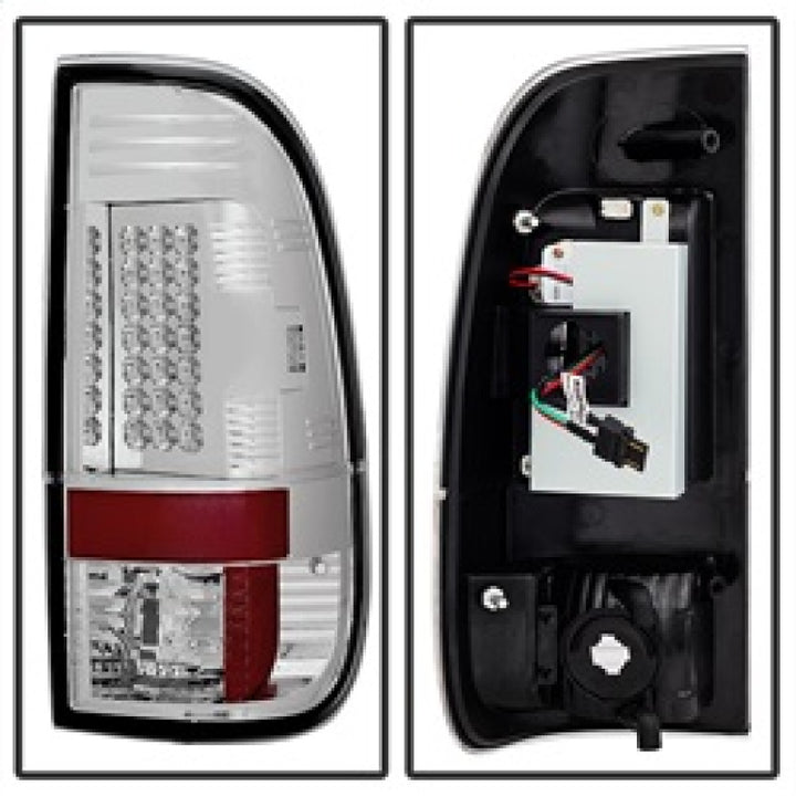 Spyder Ford Super Duty 08-15 LED Tail Lights Chrome ALT-YD-FS07-LED-C - Bull Strap