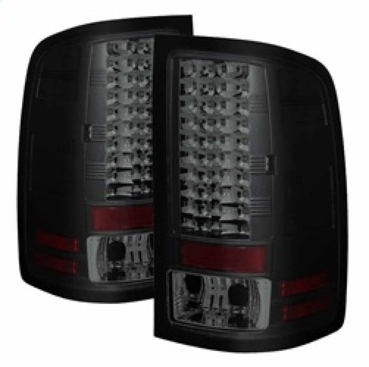 Spyder GMC Sierra 07-13 (Not 3500 Dually 4 Rear Wheels)LED Tail Lights Blk Smke ALT-YD-GS07-LED-BSM - Bull Strap