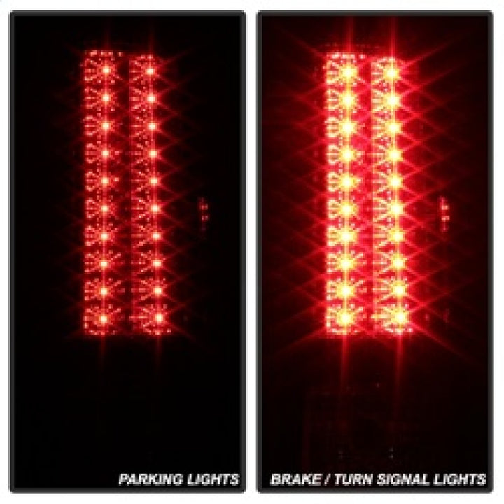 Spyder GMC Sierra 07-13 (Not 3500 Dually 4 Rear Wheels)LED Tail Lights Red Clear ALT-YD-GS07-LED-RC - Bull Strap