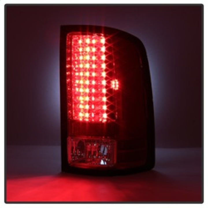 Spyder GMC Sierra 07-13 (Not 3500 Dually 4 Rear Wheels)LED Tail Lights Red Clear ALT-YD-GS07-LED-RC - Bull Strap