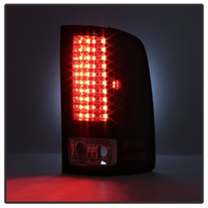 Spyder GMC Sierra 07-13 (Not fit 3500 Dually 4 Rear Wheels)LED Tail Lights Black ALT-YD-GS07-LED-BK - Bull Strap