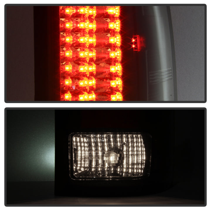 Spyder GMC Sierra 07-13 (Not fit 3500 Dually 4 Rear Wheels)LED Tail Lights Black ALT-YD-GS07-LED-BK - Bull Strap